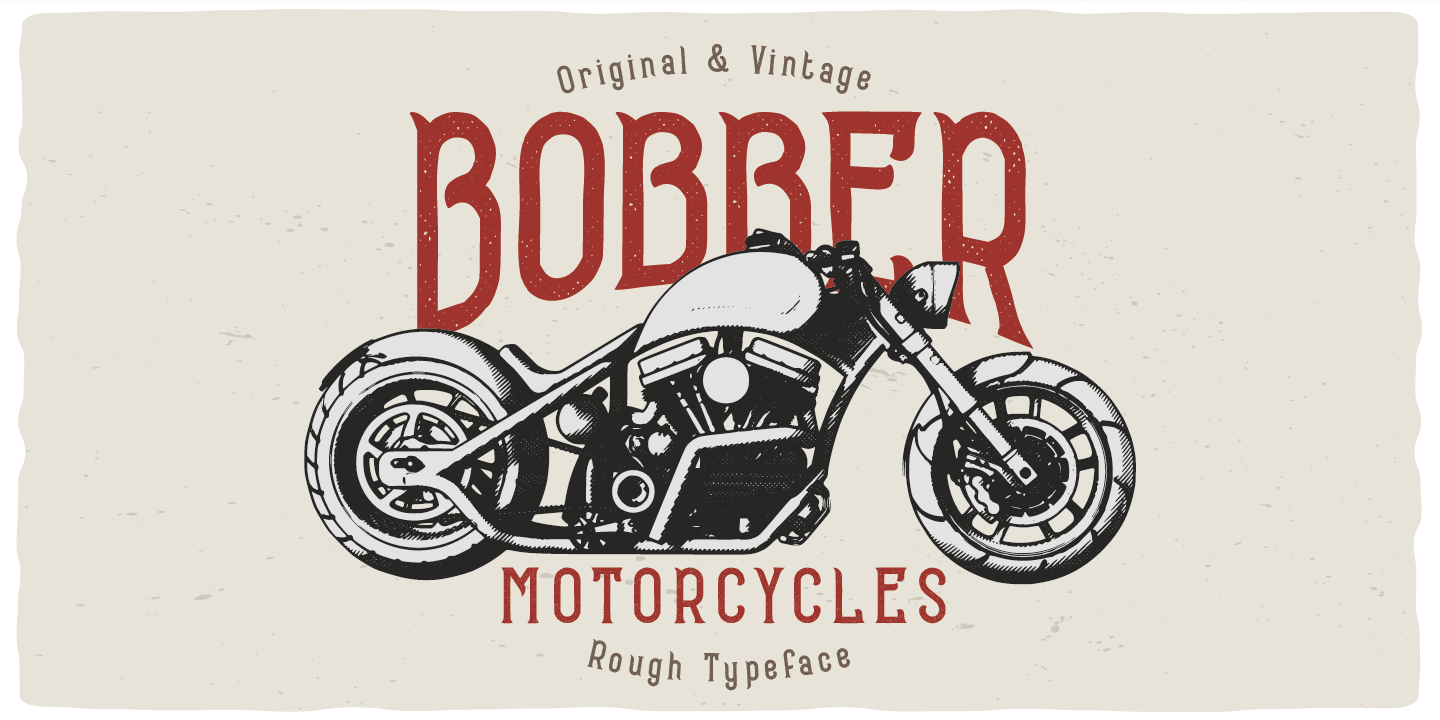 Пример шрифта Bobber Motorcycles Base